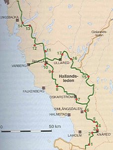 Der Hallandsleden - Fernwanderweg im südlichen Schweden - Walking away